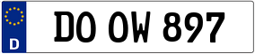 Trailer License Plate